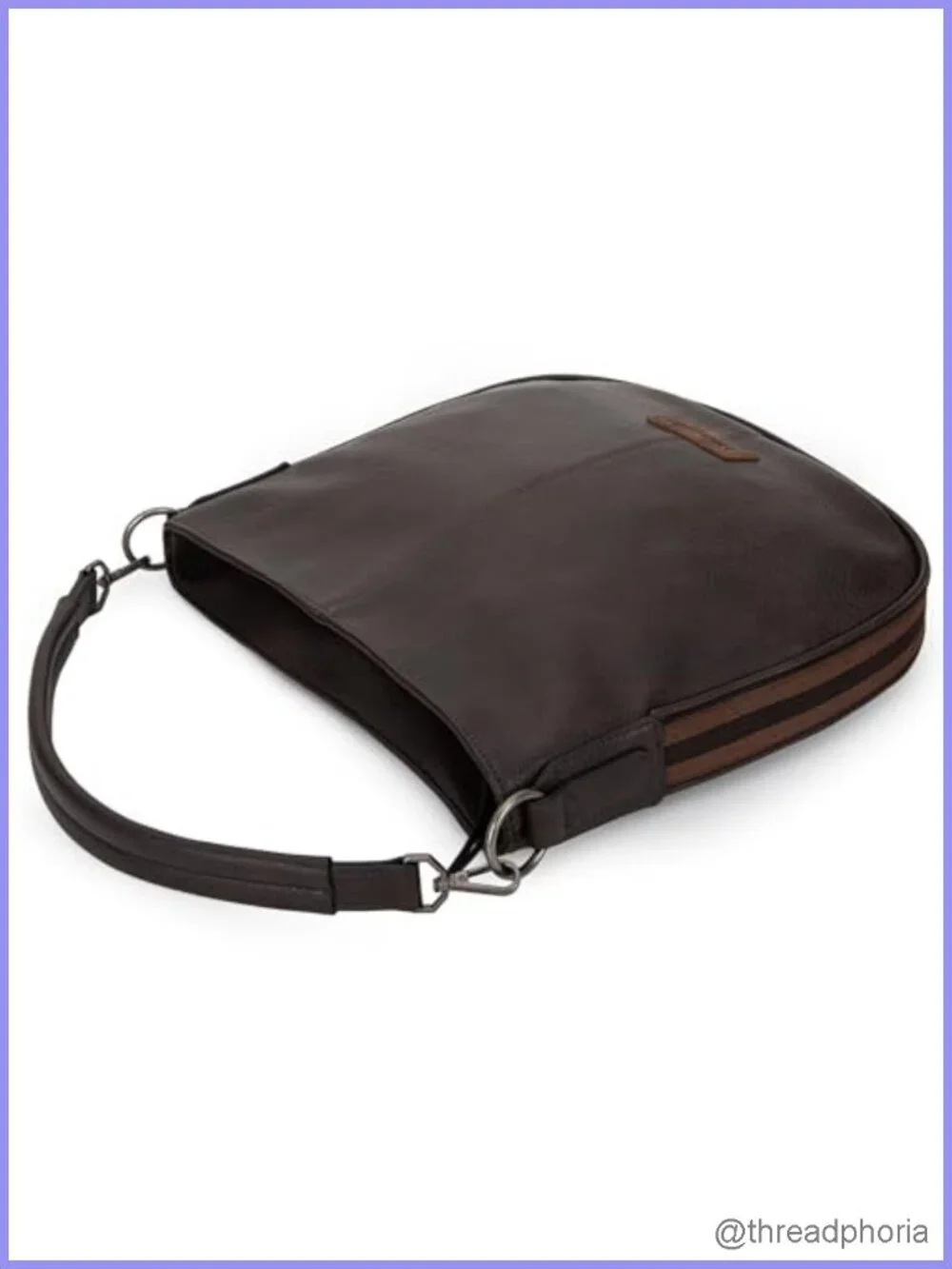 Vegan Leather Hobo Bag Crossbody Shoulder Purse Adjustable Detachable Strap